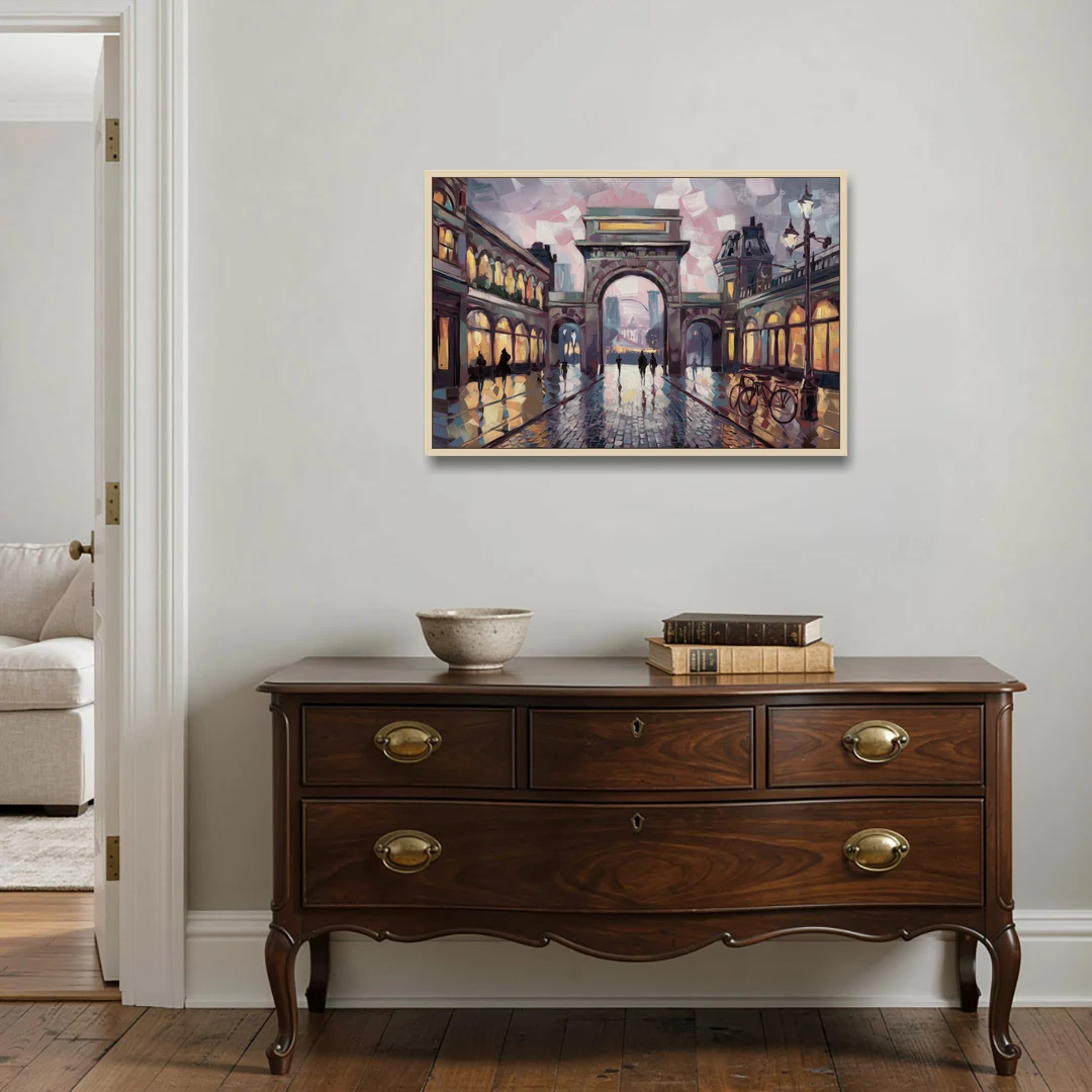 Chandler Urban Charm - Oak Framed Canvas Wall Art - Coffee Table - 36x24