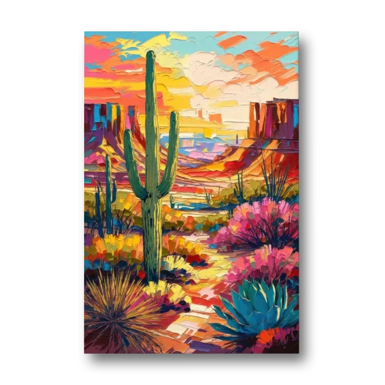 Chandler Vibrant Southwest - Canvas Wall Art - Front