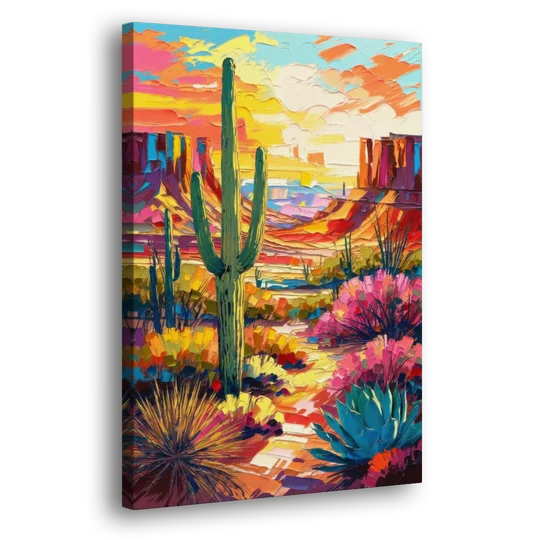Chandler Vibrant Southwest - Canvas Wall Art - Side