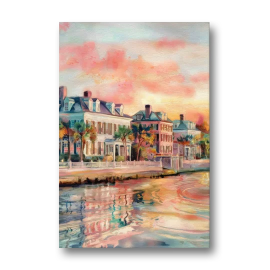 Charleston Battery District - Canvas Wall Art - Front