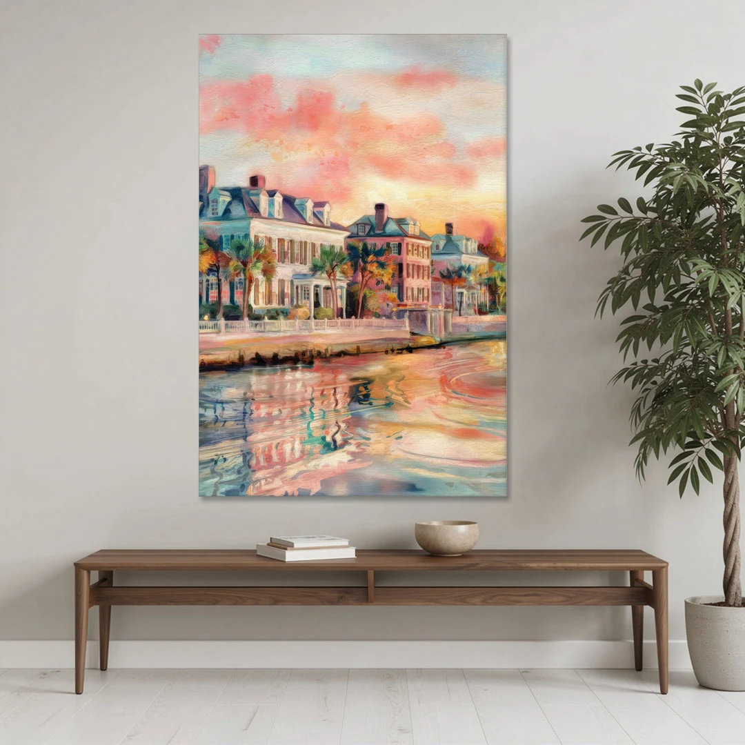 Charleston Battery District - Canvas Wall Art - Coffee Table - 40x60