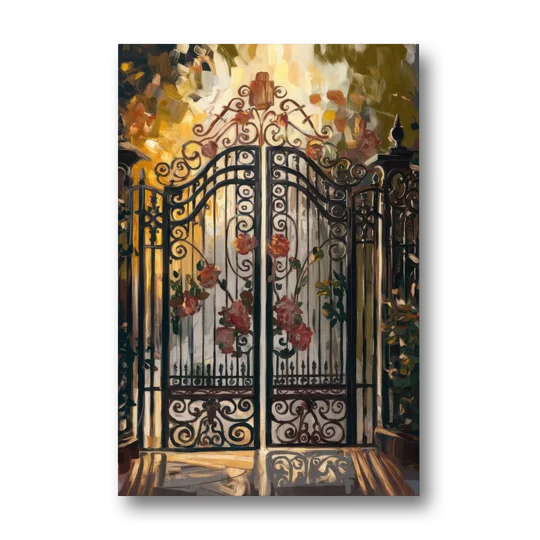 Charleston Iconic Gates - Canvas Wall Art - Front