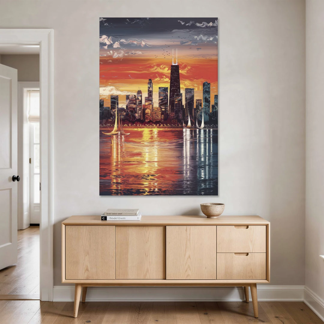 Chicago Lakefront Beauty - Canvas Wall Art - Coffee Table - 40x60