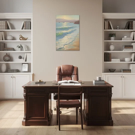 Chileno Bay Waters - Canvas Wall Art - Office - 24x36