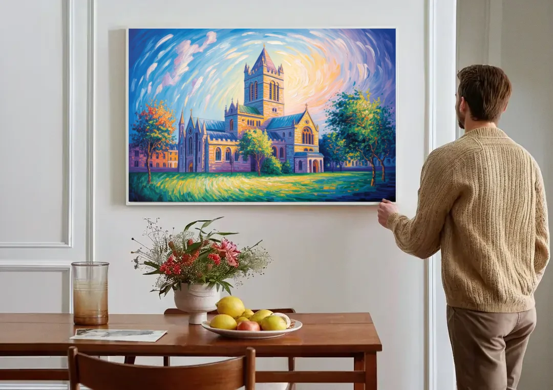 Christ Church Cathedral Majesty canvas wall art above a dining table