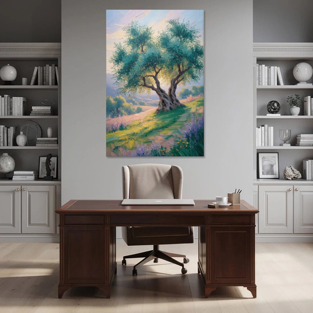 Christian Olive Tree Harmony - Canvas Wall Art - Office - 40x60