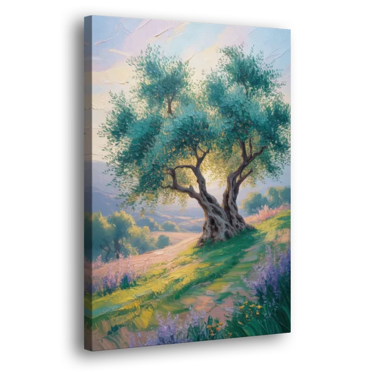 Christian Olive Tree Harmony - Canvas Wall Art - Side