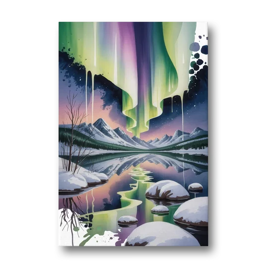 Churchill Northern Lights - Canvas Wall Art - Front