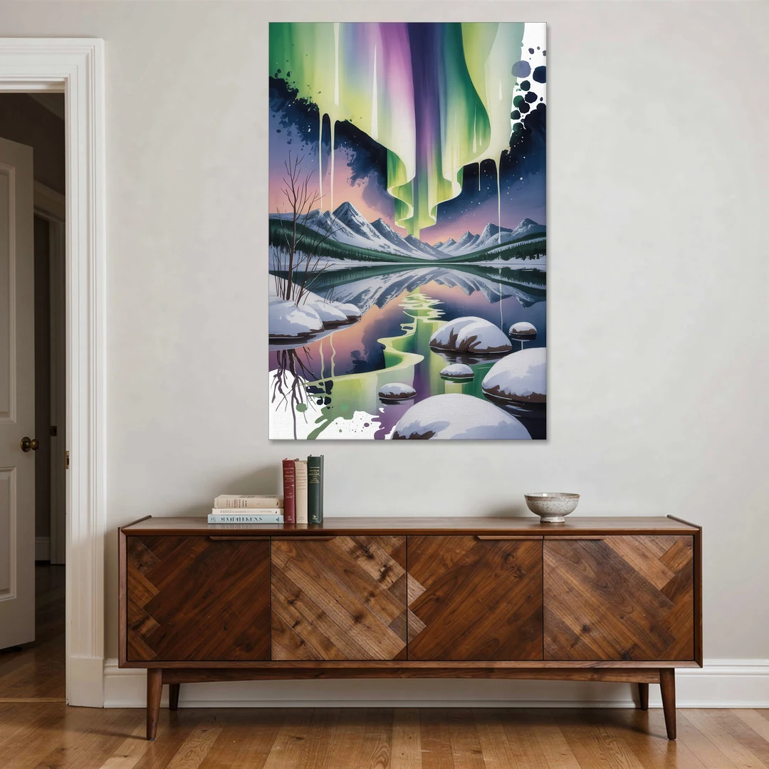 Churchill Northern Lights - Canvas Wall Art - Coffee Table - 40x60