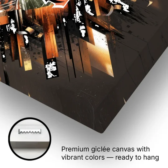 Cincinnati Bengals AFC Championship Celebration - Canvas Wall Art - Gallery Wrap Corner