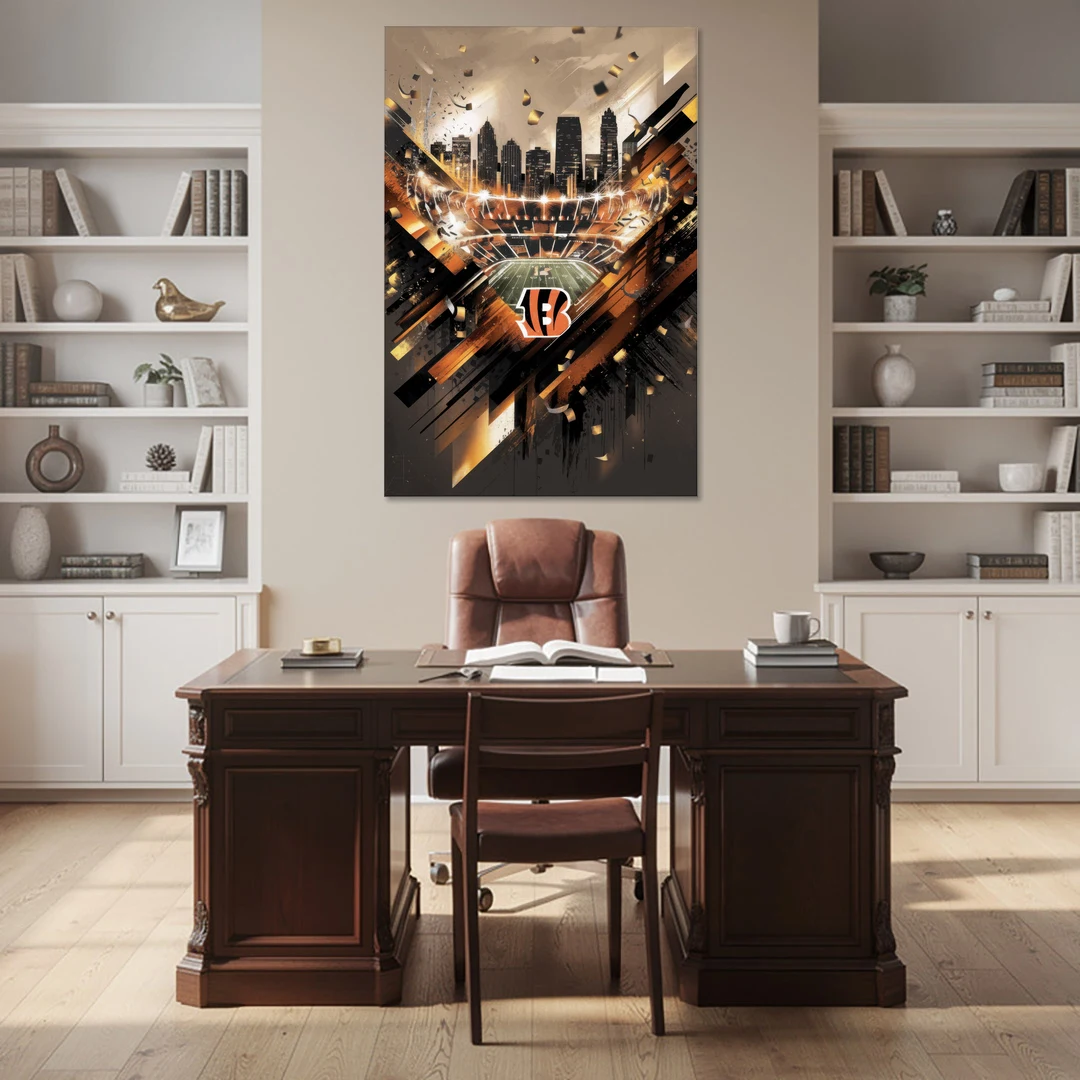 Cincinnati Bengals AFC Championship Celebration - Canvas Wall Art - Office - 40x60