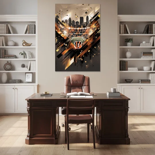 Cincinnati Bengals AFC Championship Celebration - Canvas Wall Art - Office - 40x60