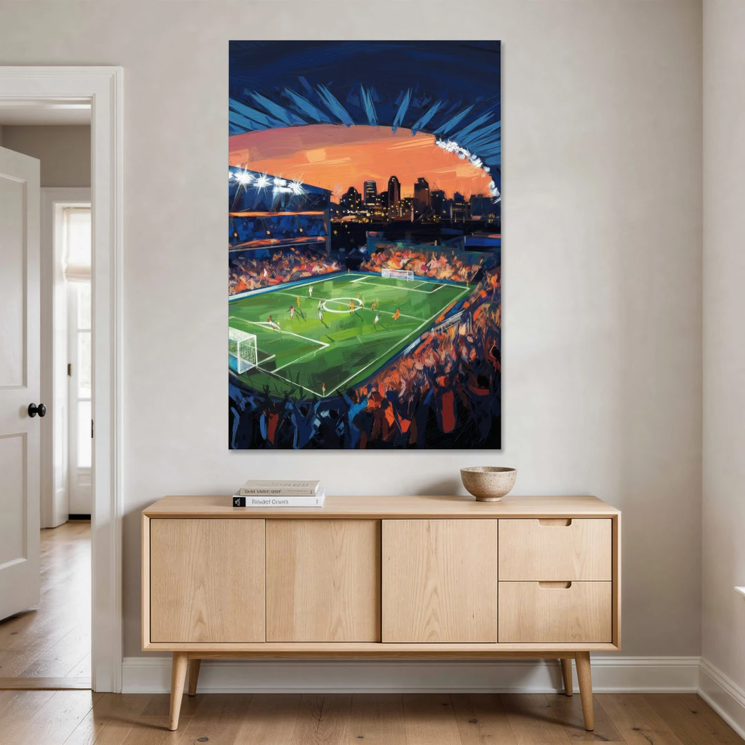 Cincinnati FC Stadium Lights - Canvas Wall Art - Coffee Table - 40x60