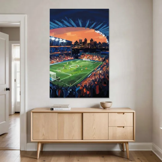 Cincinnati FC Stadium Lights - Canvas Wall Art - Coffee Table - 40x60