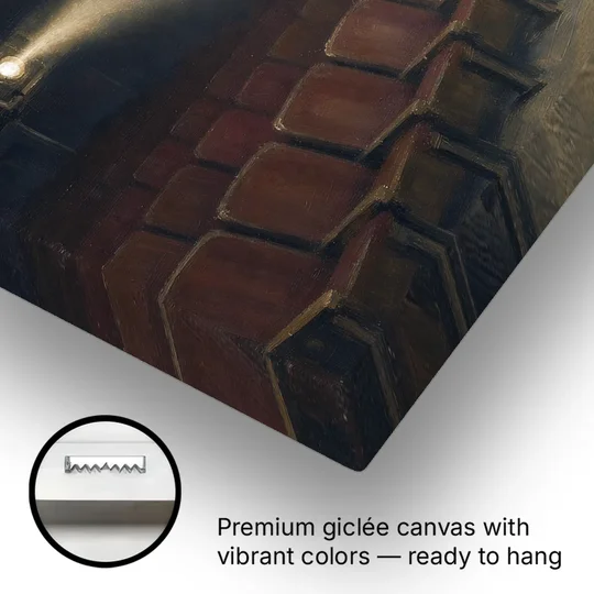 Cinema Wall Art Projector Beam Over Empty Seats - Canvas Wall Art - Gallery Wrap Corner