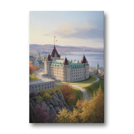 Citadel of Quebec - Canvas Wall Art - Front
