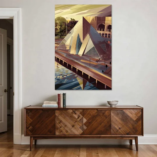 Cleveland Rock and Roll Hall of Fame - Canvas Wall Art - Coffee Table - 40x60
