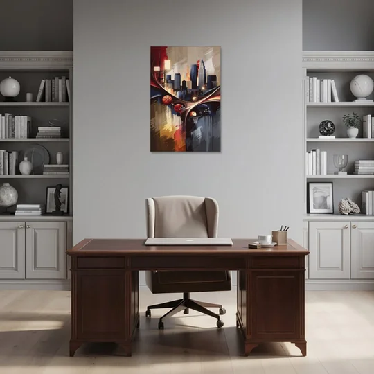 Cleveland Sports Team Spirit - Canvas Wall Art - Office - 24x36