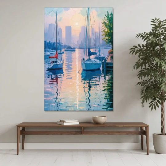 Coal Harbour Morning Light - Canvas Wall Art - Coffee Table - 40x60