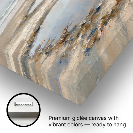Coastal Bedroom Decor with Dawn Tide Pools - Canvas Wall Art - Gallery Wrap Corner