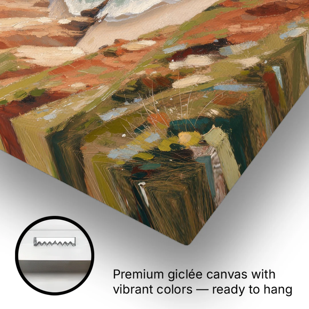 Coastal Canvas Prints of a Headland Cove - Canvas Wall Art - Gallery Wrap Corner