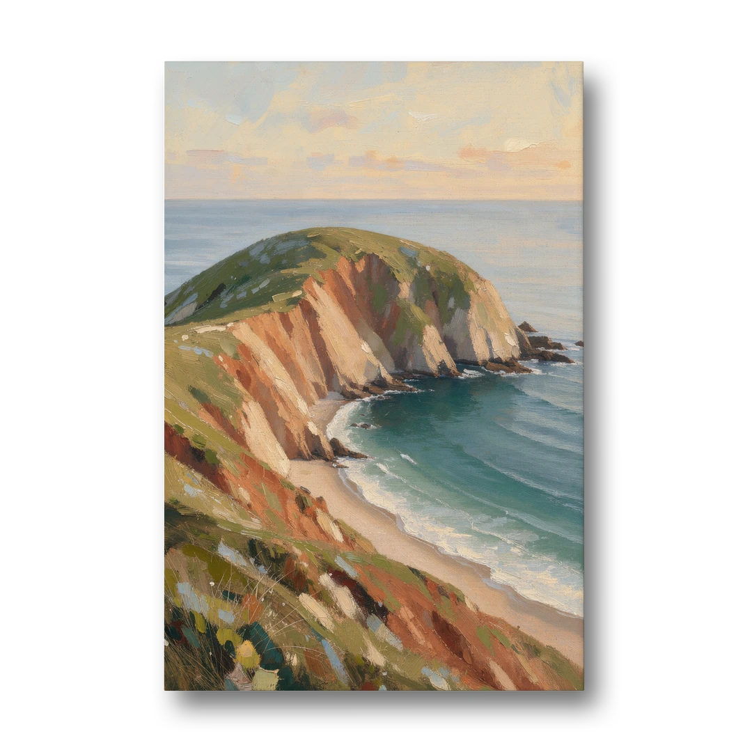 Coastal Canvas Prints of a Headland Cove - Canvas Wall Art - Front