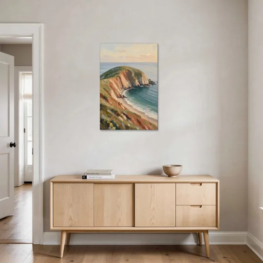 Coastal Canvas Prints of a Headland Cove - Canvas Wall Art - Coffee Table - 24x36