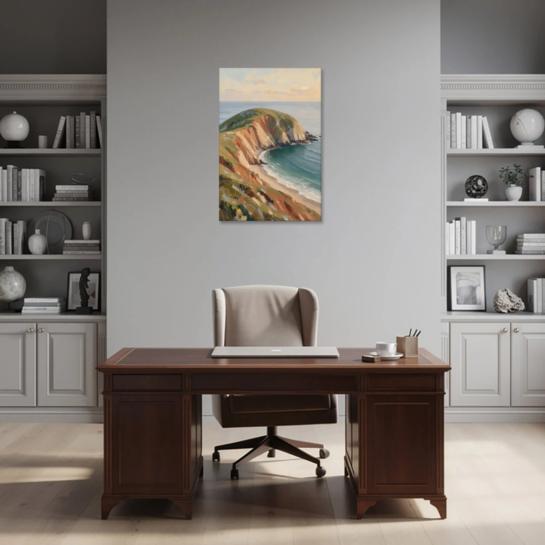 Coastal Canvas Prints of a Headland Cove - Canvas Wall Art - Office - 24x36