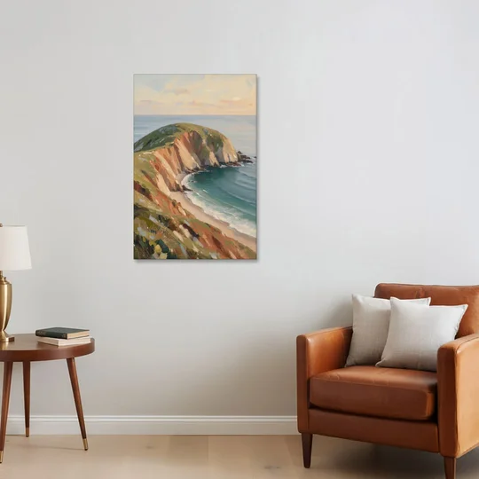 Coastal Canvas Prints of a Headland Cove - Canvas Wall Art - Sofa - 24x36