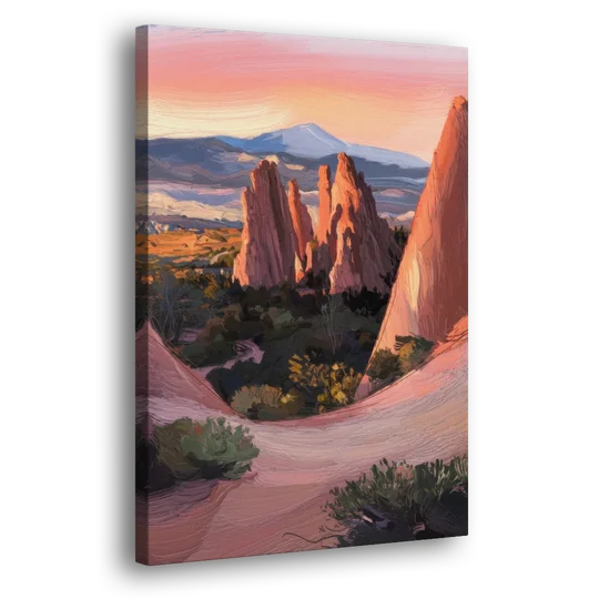 Colorado Springs Garden of the Gods - Canvas Wall Art - Side