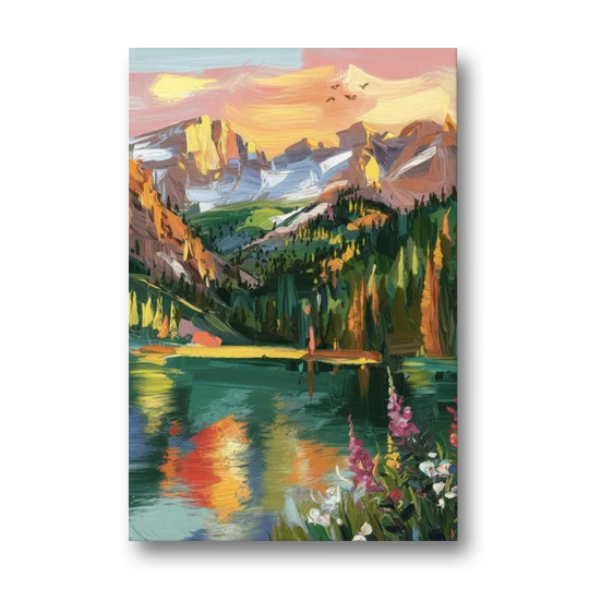 Colorado Springs Rocky Mountain Beauty - Canvas Wall Art - Front
