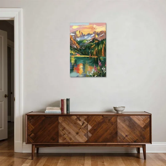 Colorado Springs Rocky Mountain Beauty - Canvas Wall Art - Coffee Table - 24x36