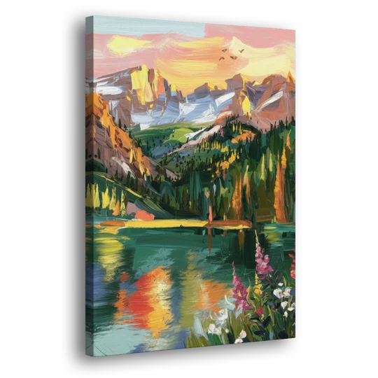 Colorado Springs Rocky Mountain Beauty - Canvas Wall Art - Side