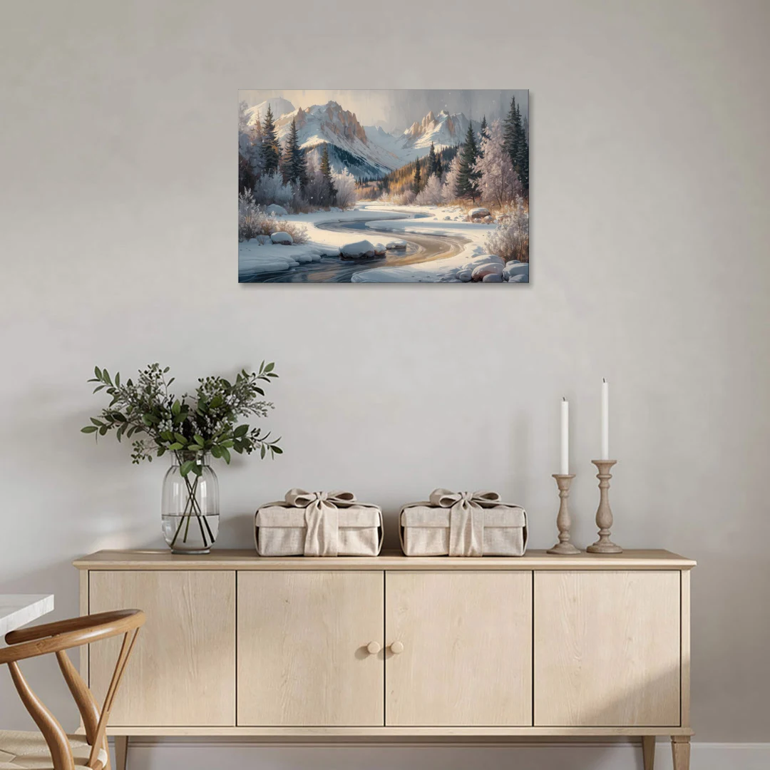 Colorado Springs Winter Wonderland - Canvas Wall Art - Coffee Table - 36x24