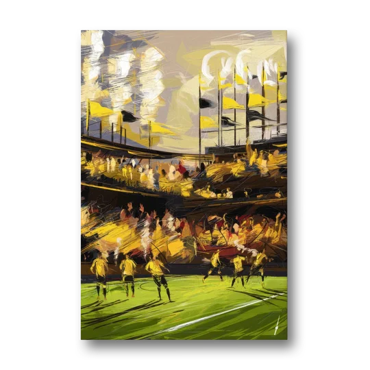 Columbus Crew Soccer Spirit - Canvas Wall Art - Front