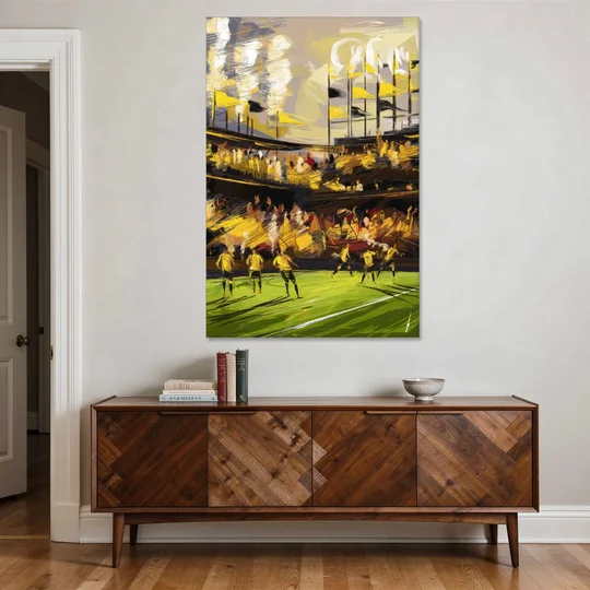 Columbus Crew Soccer Spirit - Canvas Wall Art - Coffee Table - 40x60