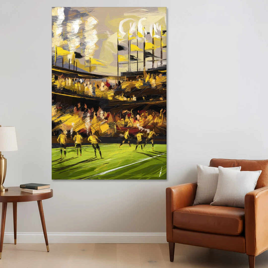 Columbus Crew Soccer Spirit - Canvas Wall Art - Sofa - 40x60