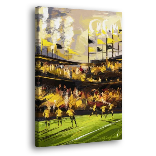 Columbus Crew Soccer Spirit - Canvas Wall Art - Side