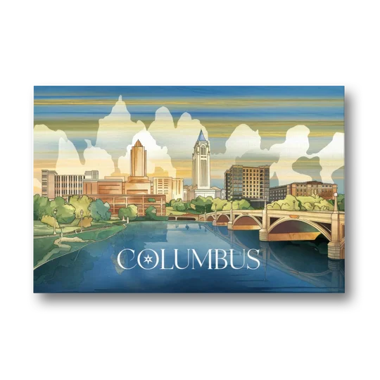 Columbus Urban Charm - Canvas Wall Art - Front
