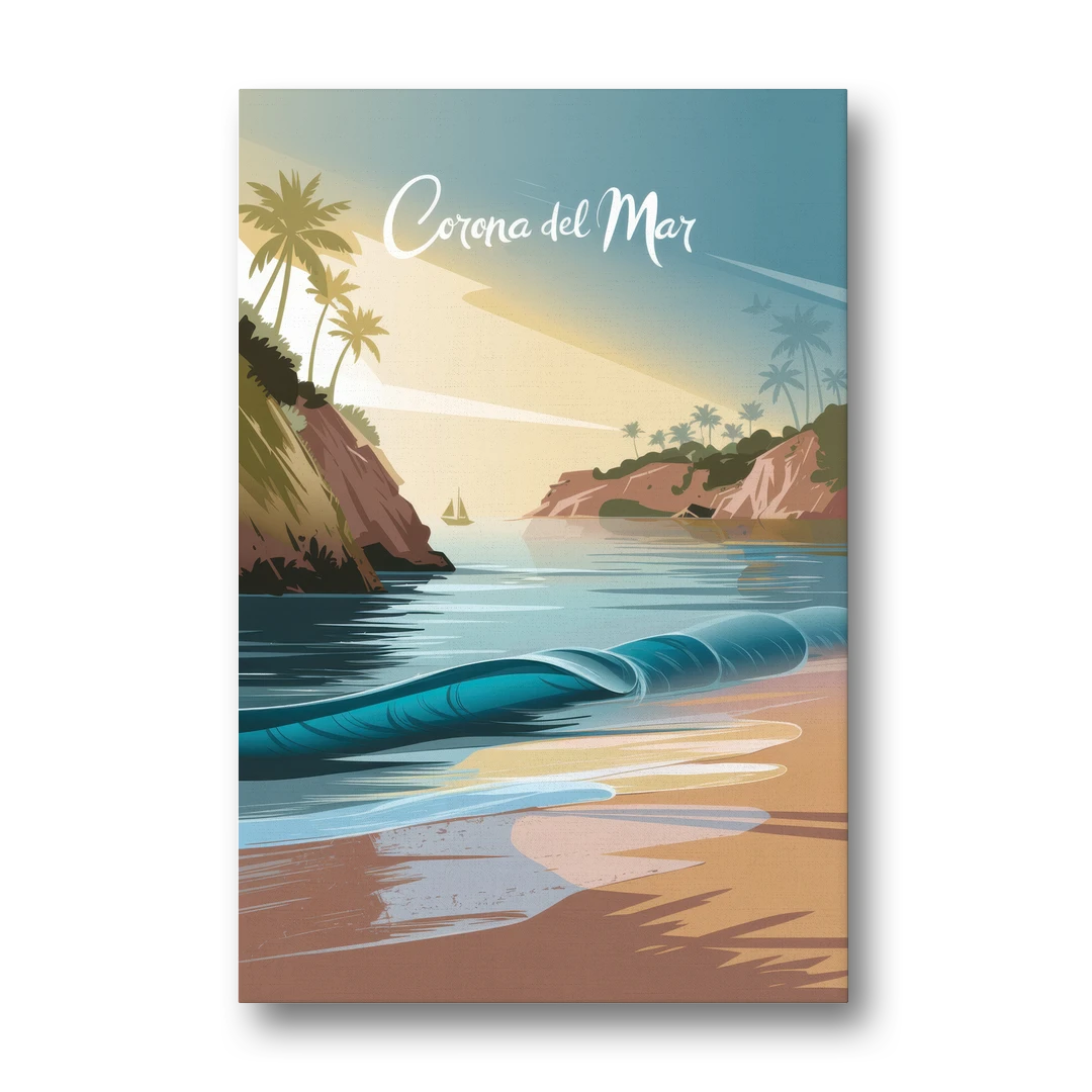 Corona Beach Vibes - Canvas Wall Art - Front