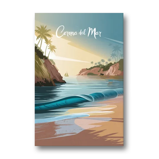 Corona Beach Vibes - Canvas Wall Art - Front