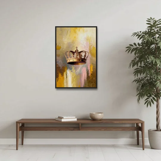 Corona Golden Hour - Black Framed Canvas Wall Art - Coffee Table - 24x36