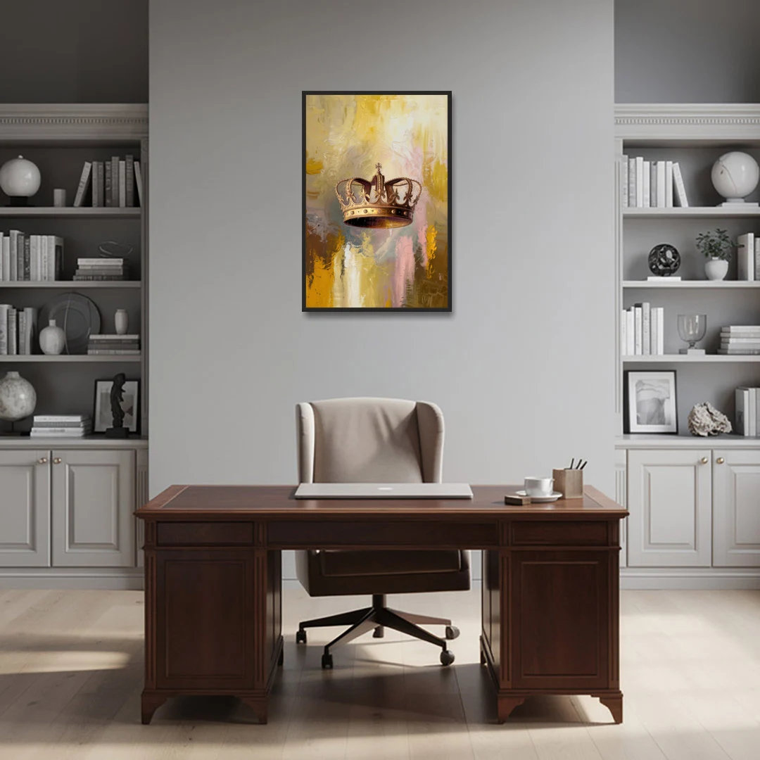 Corona Golden Hour - Black Framed Canvas Wall Art - Office - 24x36