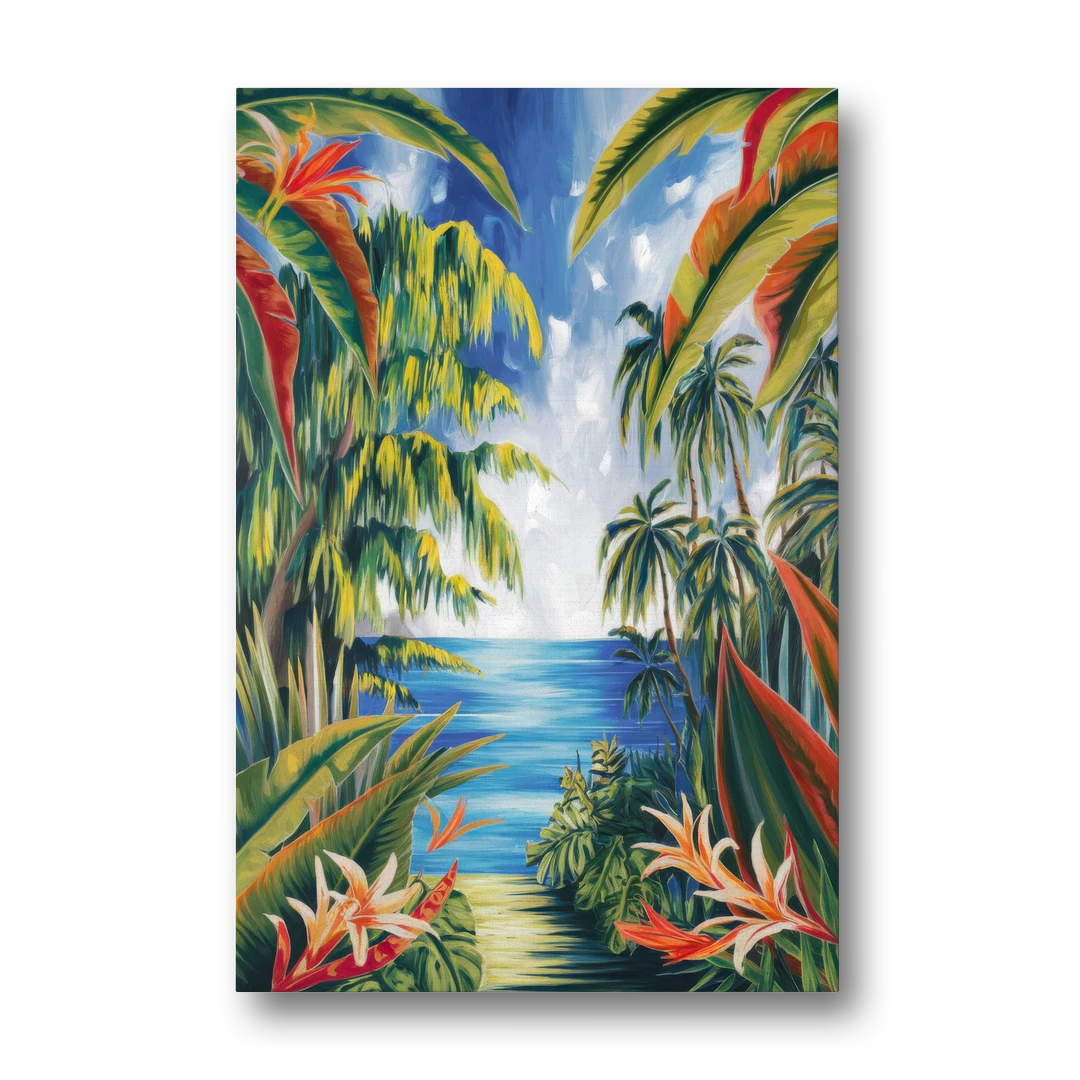 Corona Palm Tree Paradise - Canvas Wall Art - Front