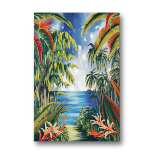 Corona Palm Tree Paradise - Canvas Wall Art - Front