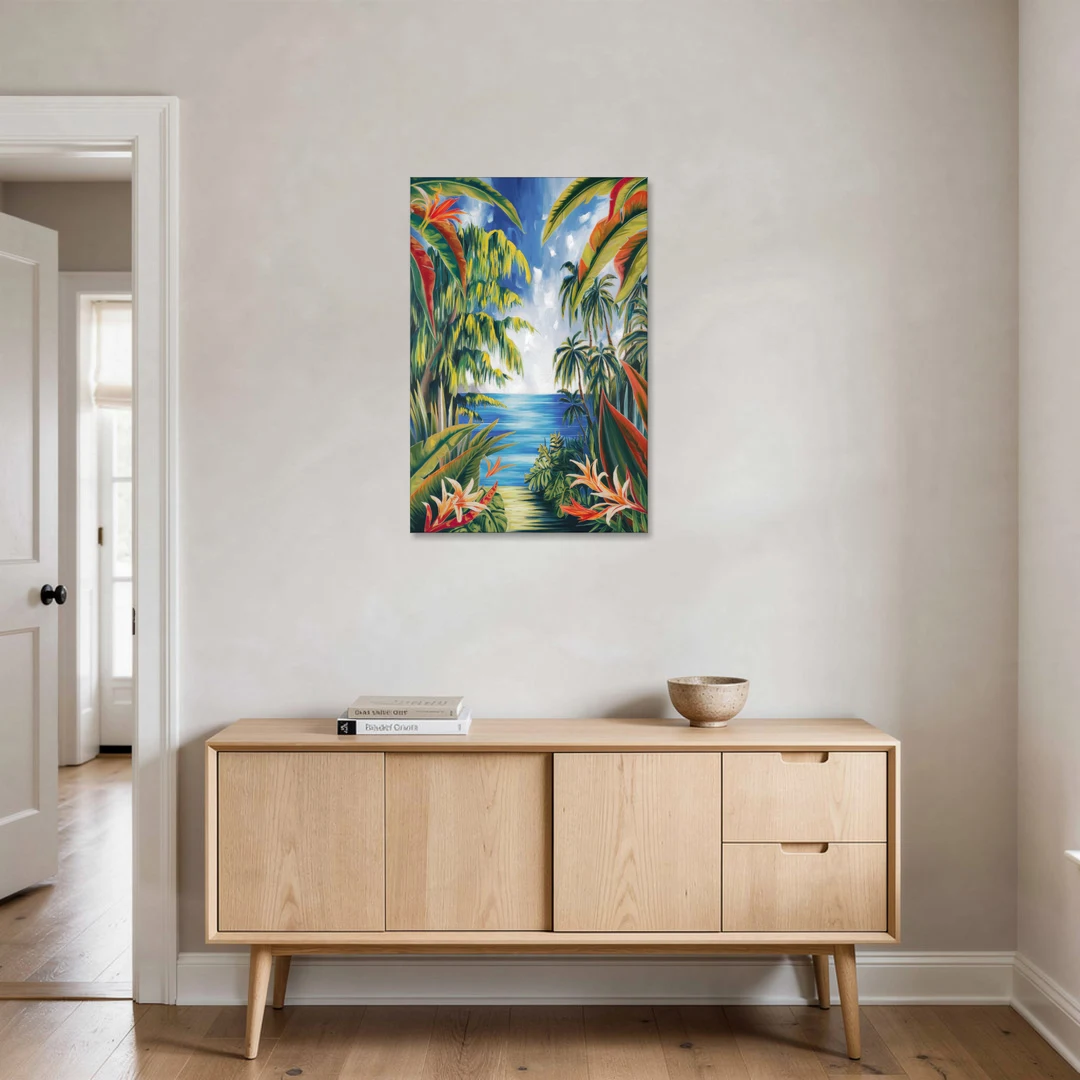 Corona Palm Tree Paradise - Canvas Wall Art - Coffee Table - 24x36