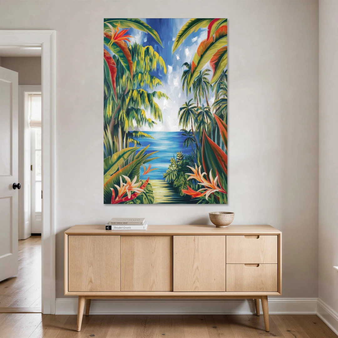 Corona Palm Tree Paradise - Canvas Wall Art - Coffee Table - 40x60