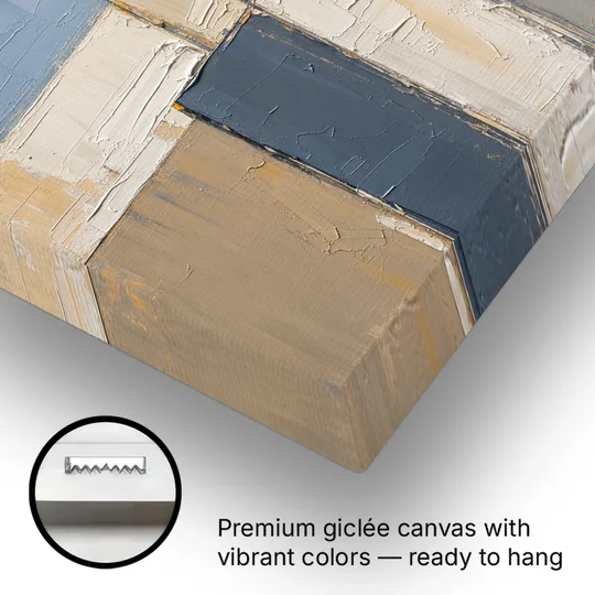 Corporate Office Wall Art of an Ochre Facade - Canvas Wall Art - Gallery Wrap Corner