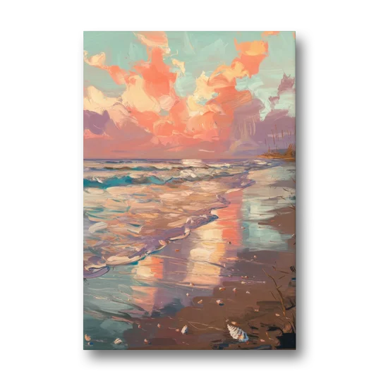Corpus Christi Coastal Sunrise - Canvas Wall Art - Front