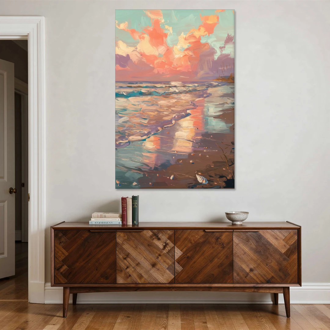 Corpus Christi Coastal Sunrise - Canvas Wall Art - Coffee Table - 40x60